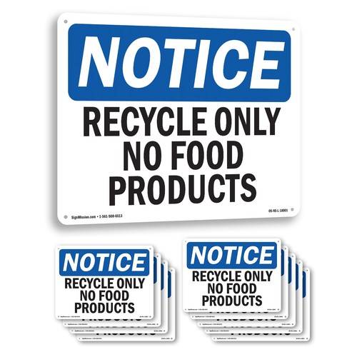 Recycle only food products - recycle,
